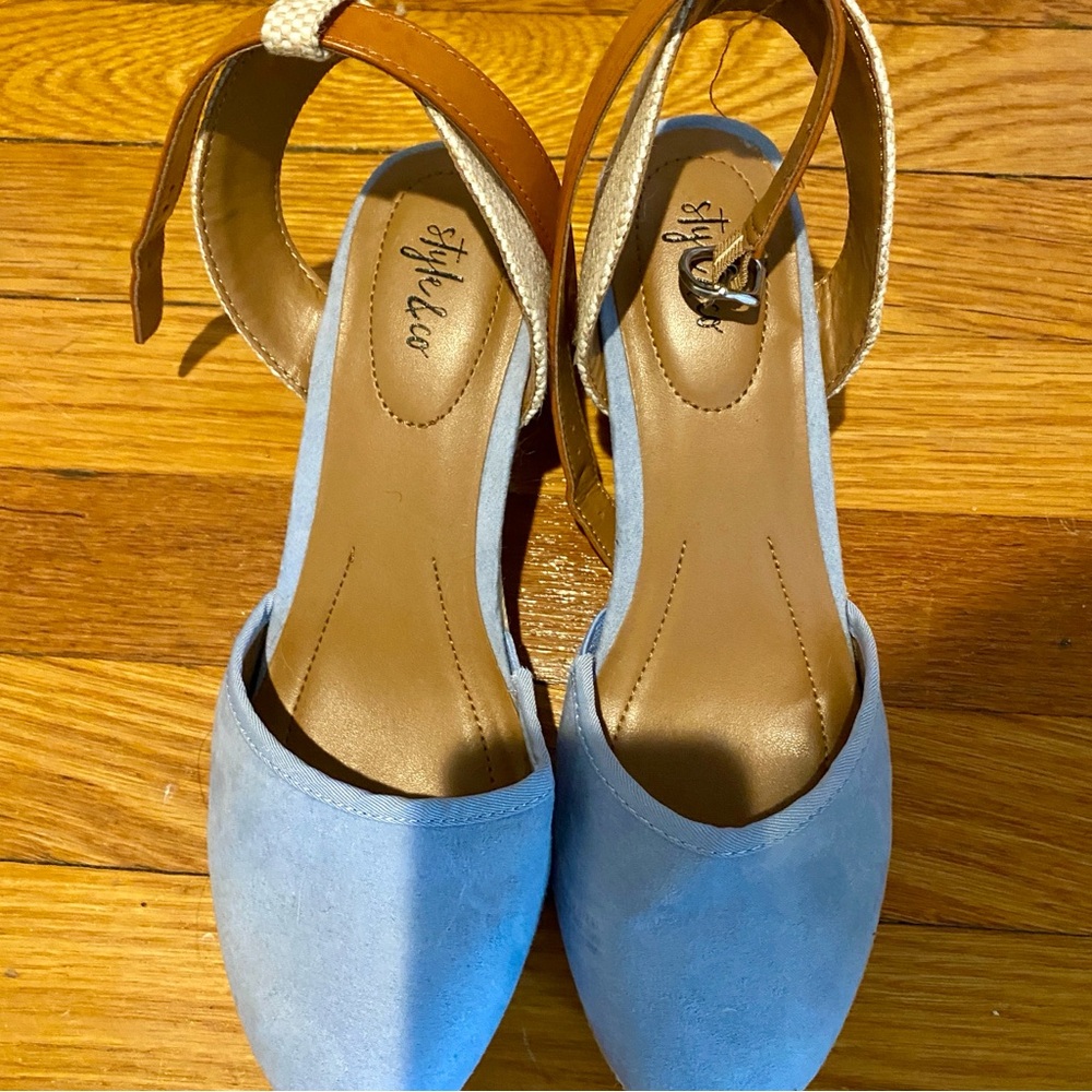 Style & Co Mailena Sky Blue Espadrilles // sz 7.5 - Picture 2 of 6